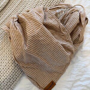 WildBird Tan and Cream Striped Baby Ring Sling